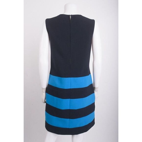 Victoria Beckham Womans Shift Dress Size US 6 UK 10 Blue Stripe - Picture 5 of 7